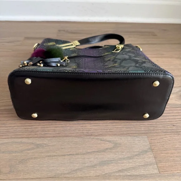 Fashion Tote Bag Snake Embossed - Picture 9 of 10